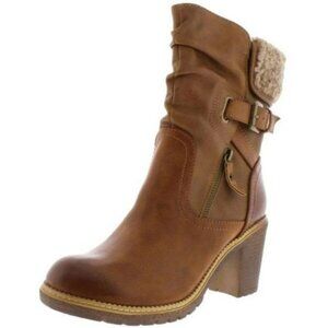 ZIGI SOHO ANNLIE FAUX LEATHER HEELED BOOTIES, NEW IN BOX, SZ 7.5